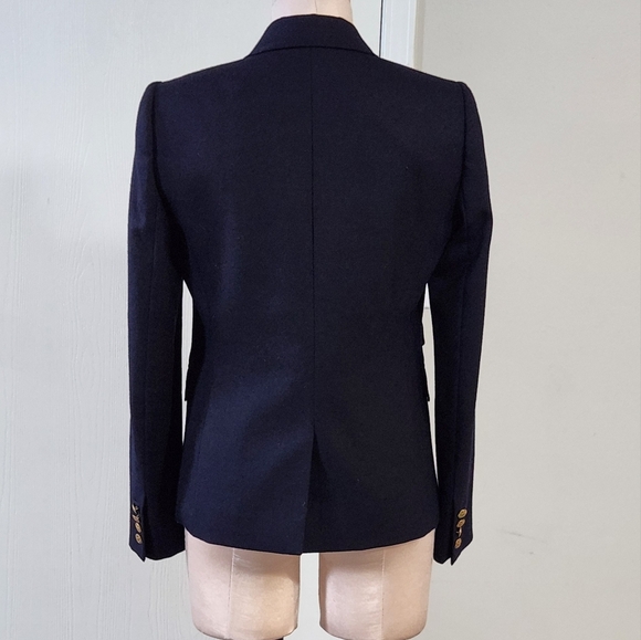 J.Crew Navy Wool Two Button Schoolboy Blazer - Picture 7 of 14